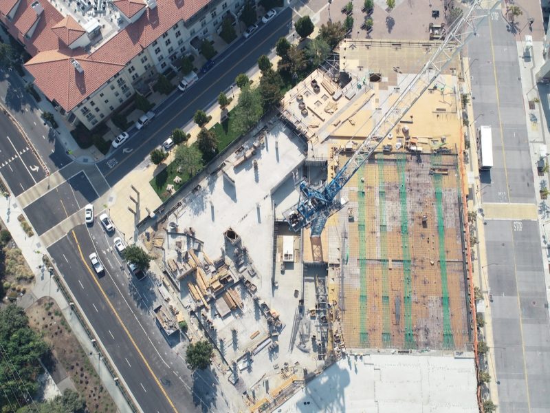 Prise de vue aérienne d'un chantier en cours. - Prestations Nettoyage Traitement Drone Reims